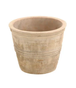 Terrakotta-Topf Grado, Rund, Antik-terrakotta