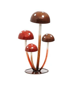 Dehner Metall-Deko Pilze, 27 X 21,5 X 46 Cm