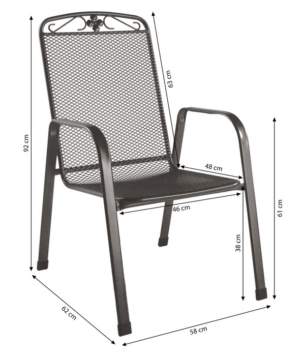 MWH Metall-Gartensessel Savoy - Image 10