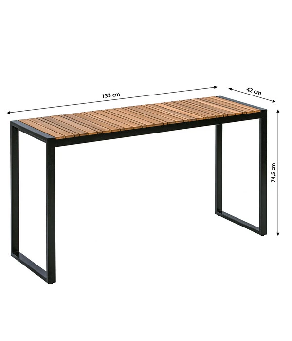 Dehner Balkontisch Chicago Wood, Ca. B133/H74,5/T42 Cm - Image 3