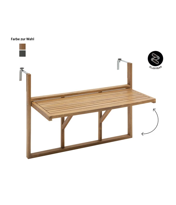 Dehner Balkonhängetisch, Ca. B90/H65/T41,7 Cm - Image 5